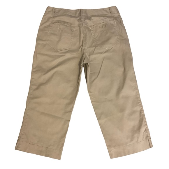 FOCUS 2000 WOMENS PETITE TAN CAPRI CROPPED PANTS/ Size 10P - Picture 2 of 10
